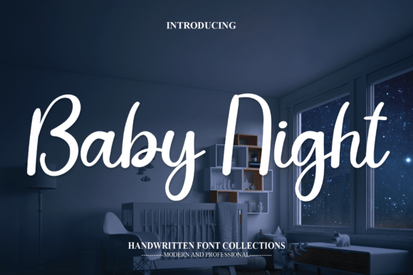 Baby Night: A Handwritten Font for Gentle Editorial Design