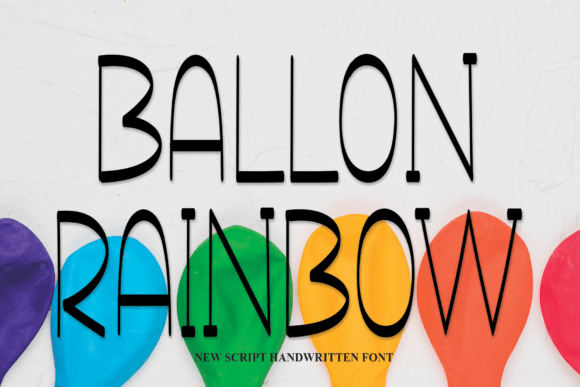 Ballon Rainbow: A Sweet Handwritten Font for Branding Projects