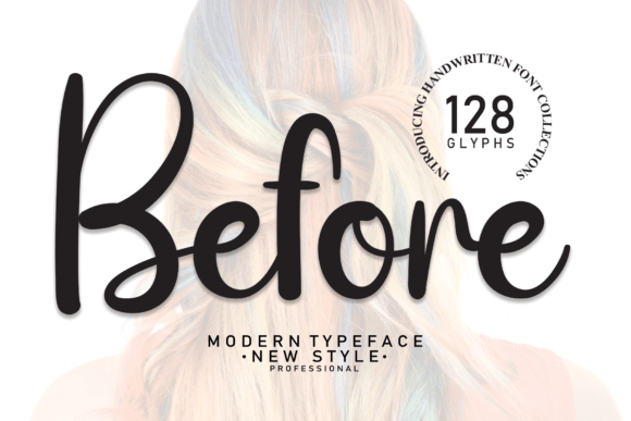 Before: A Handwritten Typeface for Timeless Design