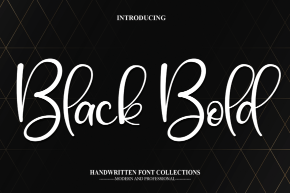 Black Bold: A Handwritten Font for Elegant Editorial Design