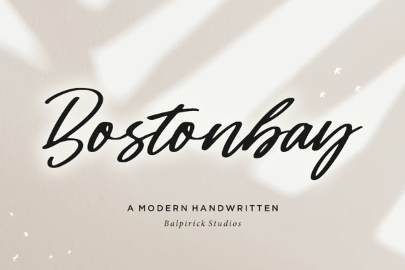 Bostonbay: A Handwritten Font for Modern Web Design