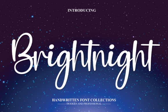 Brightnight: A Handwritten Font for Thoughtful Editorial Design