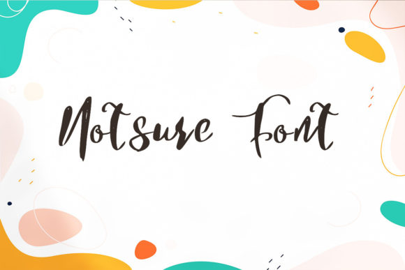 Bring Your Creations to Life with the Notsure Script Font