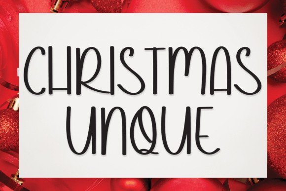Christmas Unque Font Review for Editorial Design