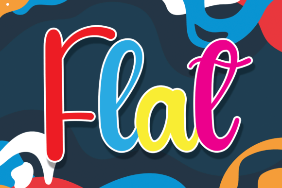 Flat Font for Digital Creativity and Brand Impact
