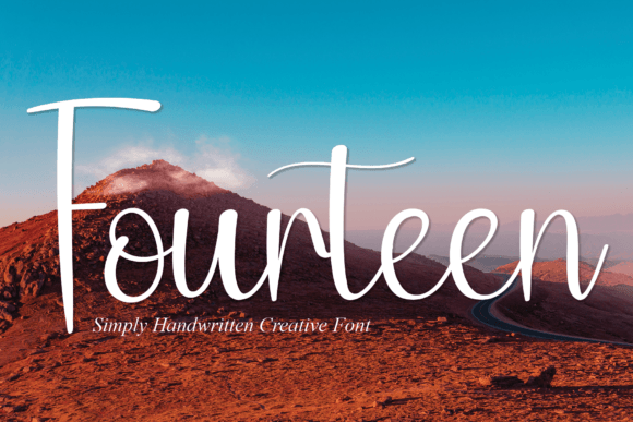 Fourteen: A Cursive Font for Modern Web Design