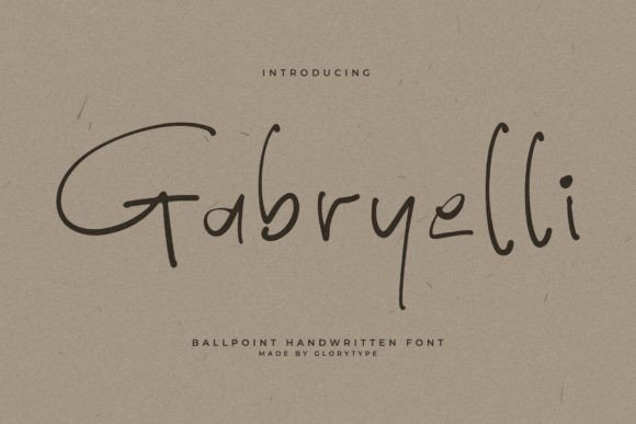 Gabryelli: A Handwritten Font for Timeless Editorial Design