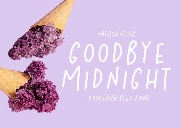 Goodbye Midnight: A Playful Font for Handmade Creations