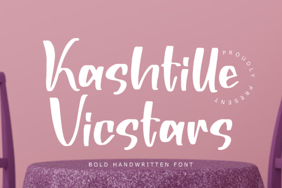 Kashtille Vicstars – A Bold Handwritten Font for Creative Projects