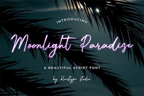 Moonlight Paradise Font for Web Design