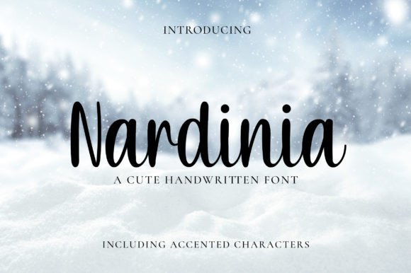 Nardinia Script Font for Editorial Design