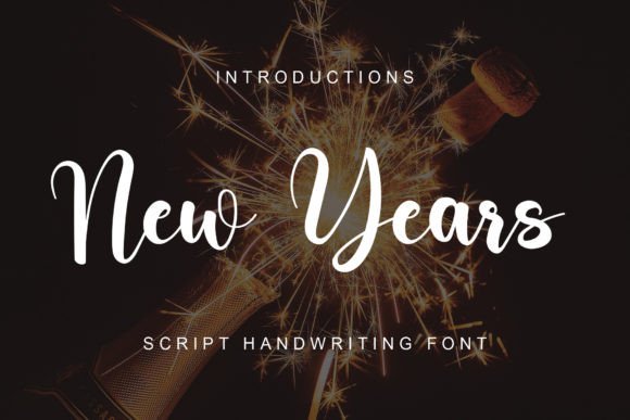 New Years Font for Handmade Creations