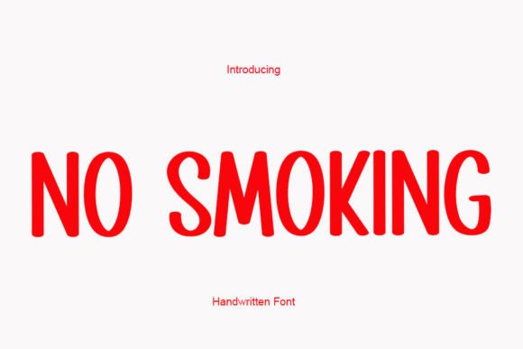 No Smoking Font for Modern Web Design