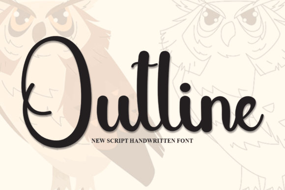 Outline Font for Business Branding and Design