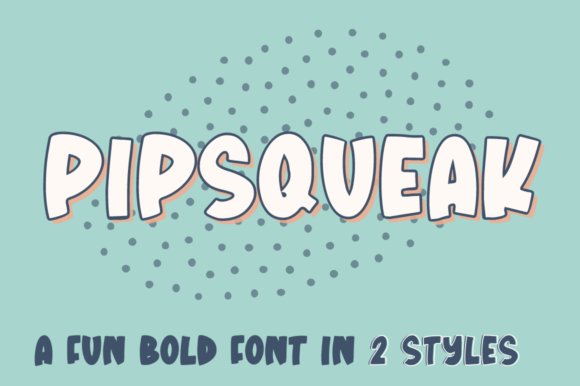 Pipsqueak: A Bold Handwritten Display Font for Creative Projects