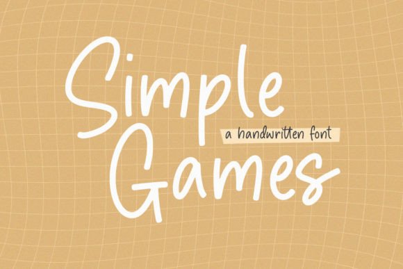 Simple Games Font for Editorial Design