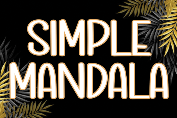 Simple Mandala Font for Business Branding