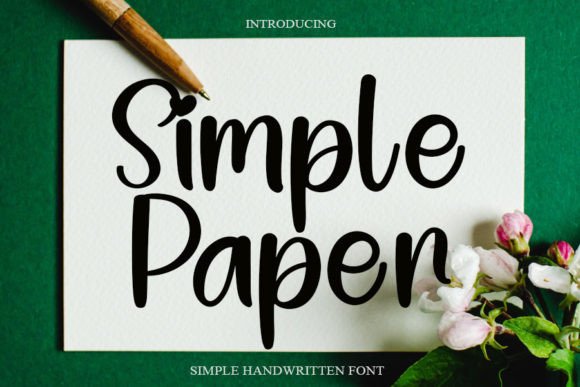 Simple Paper Font for Modern Campaign Design
