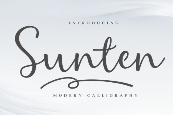 Sunten: A Stylish Script Font for Web Design