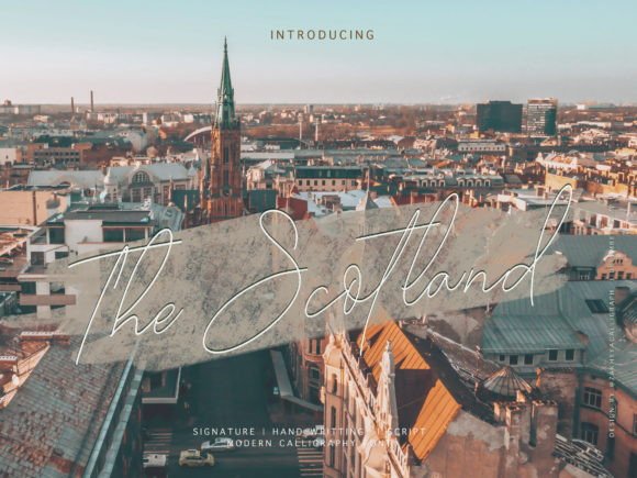 The Scotland Script Font for Handmade Creations