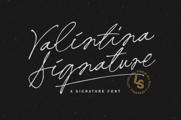 Valintina Signature: A Handwritten Font for Polished Branding