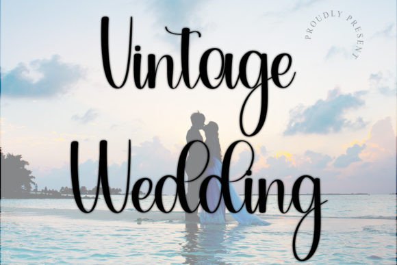 Vintage Wedding Font for Timeless Craft Projects