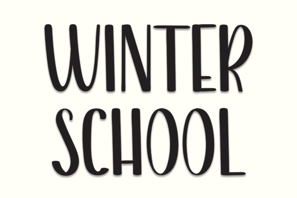 Winter School Font for Branding Projects