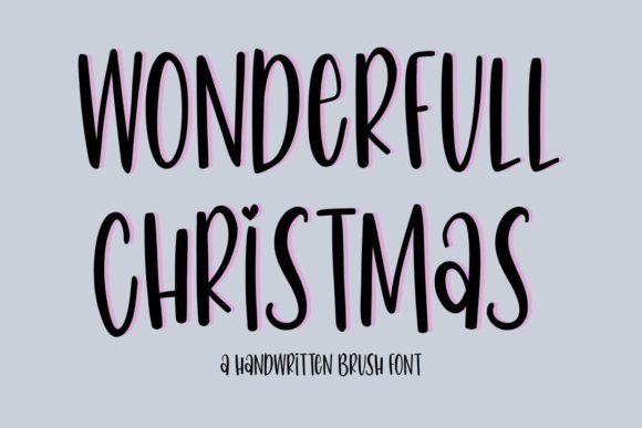 Wonderfull Christmas Font for Business Branding