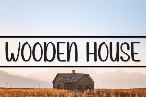 Wooden House Font for Web Design Projects